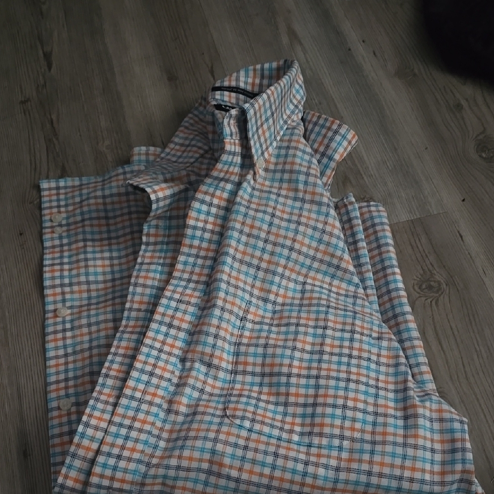 Plaid Button-Up Shirt